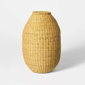 Threshold Studio McGee 16" Elephant Grass Woven Floor Vase Natural - Target‎